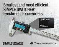 TI introduces smallest and most efficient SIMPLE SWITCHER® synchronous converters