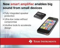 Best-in-class amplifier with integrated speaker protection is supported by a new software suite to accelerate development