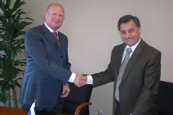 ANSI President and CEO S. Joe Bhatia; Russia Federal Agency on Technical Regulating and Metrology Head Grigory Elkin
